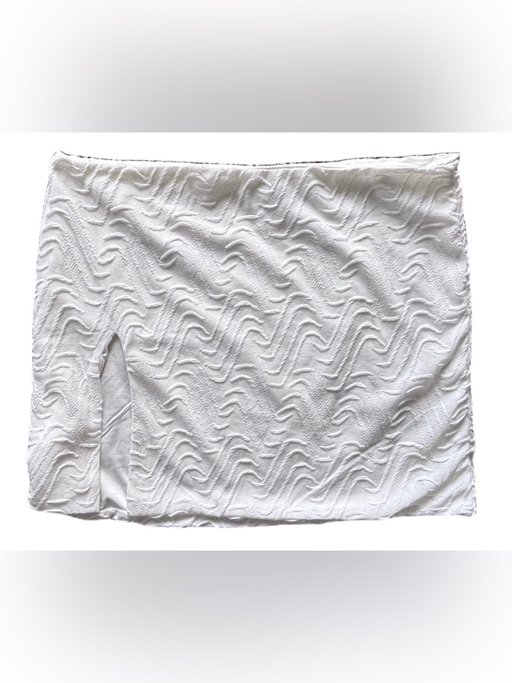 Princess Polly Textured Mini Skirt - White - 8